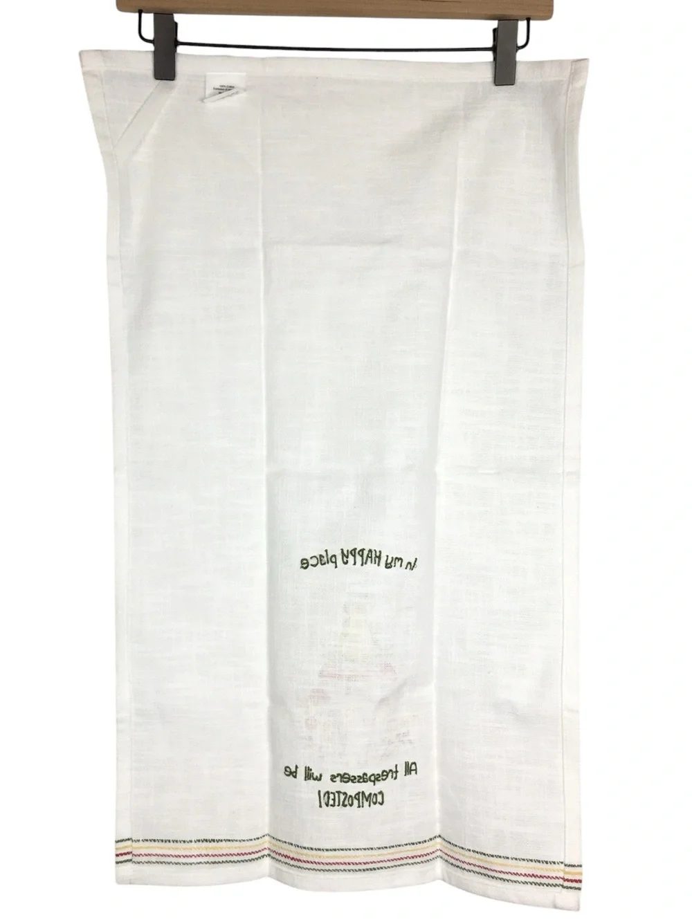 KAY DEE DESIGNS Cotton Dish Towel Frog Funny In My Happy Place Kitchen Decor